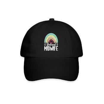 Sage-femme obstétricienne LD Work Gift - Casquette classique - noir/noir - Devant