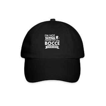 Sport Je ne suis pas fou de pétanque - Casquette classique - noir/noir - Devant