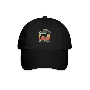 Meilleur ami Pitbull Race de chien de compagnie - Casquette classique - noir/noir - Devant