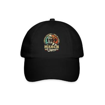 Cadeau D'anniversaire Mars 1969 Vintage Rétro - Casquette classique - noir/noir - Devant