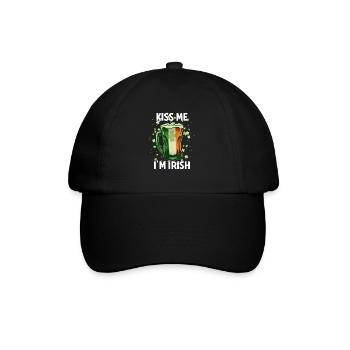 St Patricks Day Kiss Me Im Irish - Baseball Cap - black/black - Front