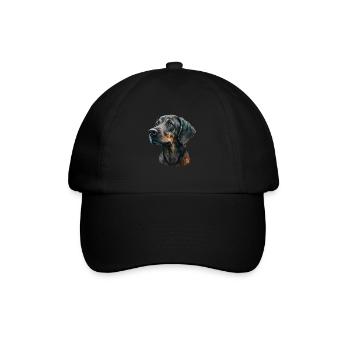 Plott Hound Portrait - Casquette classique - noir/noir - Devant