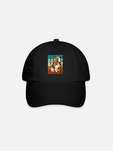 Basset Hound Bunt - Baseballkappe - Schwarz/Schwarz