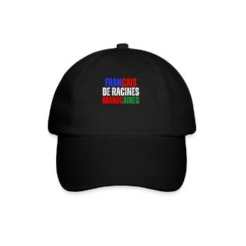 Francais De Racines Marocaines Franco Marocain - Casquette classique - noir/noir - Devant