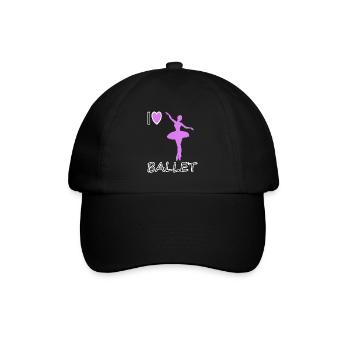 Love Ballet Dancing Ballet Dancer Gift Idea - Baseball Cap - black/black - Front