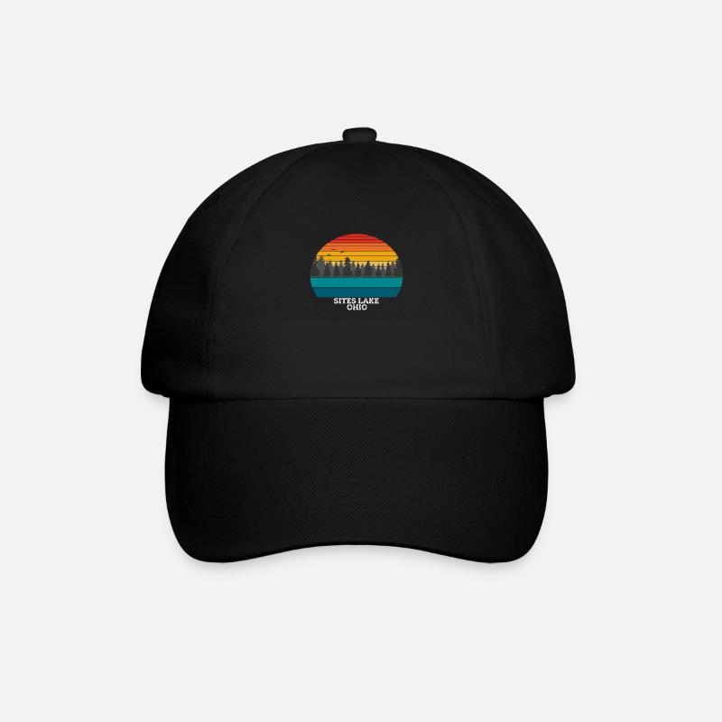 Sites Lake Ohio - Baseballkappe - Schwarz/Schwarz