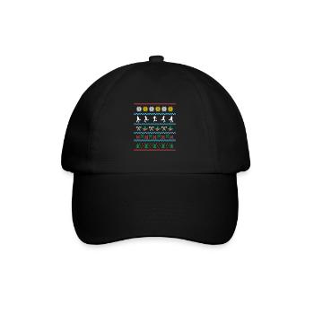 Sport X-Mas Christmas Kickball - Baseballkappe - Schwarz/Schwarz - Vorne