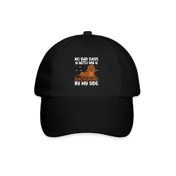 Pas de mauvais jours avec mon teckel à mes côtés amoureux des chiens - Casquette classique - noir/noir - Devant