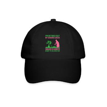 Jardinier Grand-mère à la retraite Retraité Jardinier Garde - Casquette classique - noir/noir - Devant