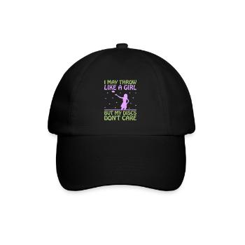 Disc Golf Player Disc Golfer Frisbee Player Par Pu - Casquette classique - noir/noir - Devant