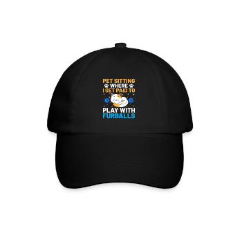Pet Sitter Pet Sitting Dog and Cat Sitters Dog Wal - Baseball Cap - black/black - Front