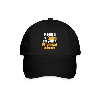 Relax, your therapist has you – - Baseball Cap - black/black - Front