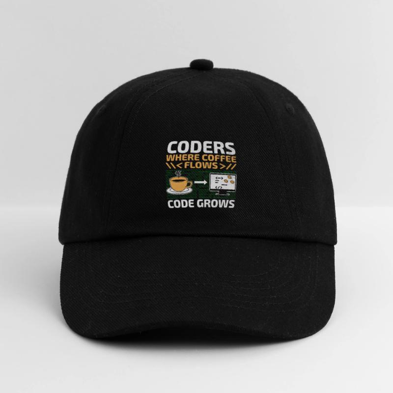 Café Codage Programmeur Codeur Développeur Nerd Coff Casquette classique
