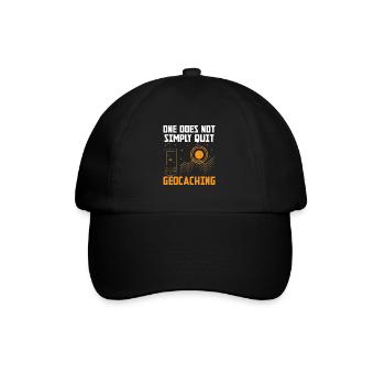 Geocaching Geocache Funny Geocacher Geocacher Sayi - Baseball Cap - black/black - Front