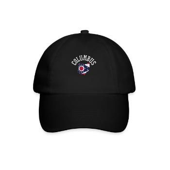 Patriotic Acolumbus Usa Flag Design - Baseball Cap - black/black - Front