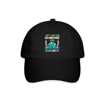 Art Teacher School Teacher Funny Art Teachers Scho - Baseball Cap - black/black - Front