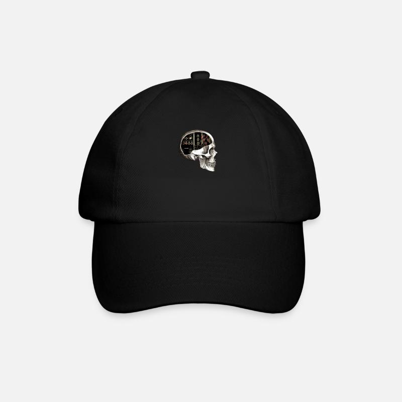 Crâne modulaire analogique pour Synth Nerd - Casquette classique - noir/noir