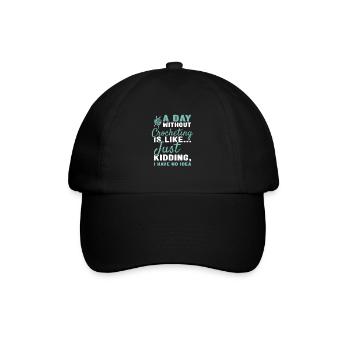 Crocheteur Une journée sans crocheter - Casquette classique - noir/noir - Devant
