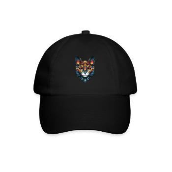 Portrait de chat - Casquette classique - noir/noir - Devant