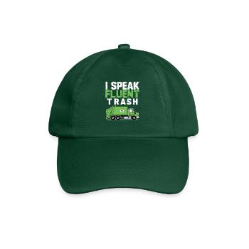 Je parle couramment Collecte des ordures - Casquette classique - vert bouteille - Devant