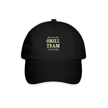 Grill Team - Baseballkappe - Schwarz/Schwarz - Vorne