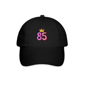 85 Numéro Jersey Couronne - Casquette classique - noir/noir - Devant