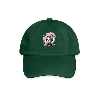 Sensenmann Anime Katze Kirschblüte - Baseballkappe - Flaschengrün - Vorne