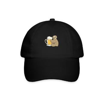 Sloth Hugs Beer Stein - Chill - Witzig - Fête - Casquette classique - noir/noir - Devant
