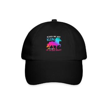 Islandpferd - Baseballkappe - Schwarz/Schwarz - Vorne