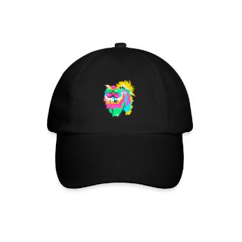Persian cat - Baseball Cap - black/black - Front