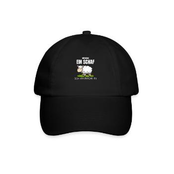 Nur noch ein Schaf Ich verspreche es Schäfer Hirte - Baseballkappe - Schwarz/Schwarz - Vorne