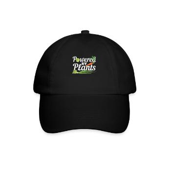 Powered by plants desert Cactus lover - Baseballkappe - Schwarz/Schwarz - Vorne