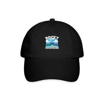 Canada pride Useh flag rocky mountains - Casquette classique - noir/noir - Devant