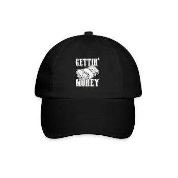 Gettin Money Geld - Baseballkappe - Schwarz/Schwarz - Vorne