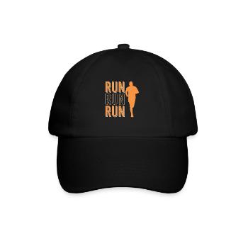 Rennen sport - Baseballkappe - Schwarz/Schwarz - Vorne