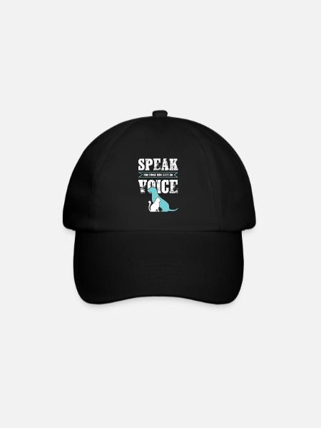 hund katze tierschutz - Baseballkappe - Schwarz/Schwarz