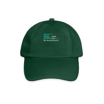 Données de base de données SQL Programmer Administration - Casquette classique - vert bouteille - Devant