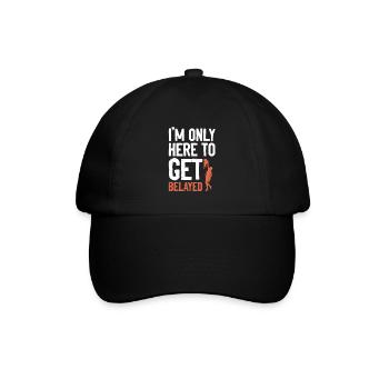 climbing rock climbing - Baseball Cap - black/black - Front