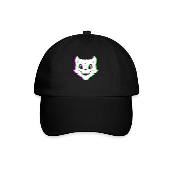 Méchant chat Techno Rave Halloween Trip - Casquette classique - noir/noir - Devant