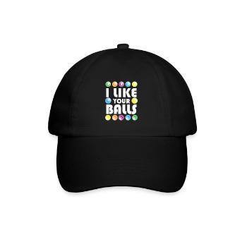Boules de Bingo Drôles - Casquette classique - noir/noir - Devant