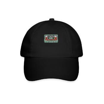 Mixtape des années 90 Cassette Nostalgique rétro des années 1990 - Casquette classique - noir/noir - Devant