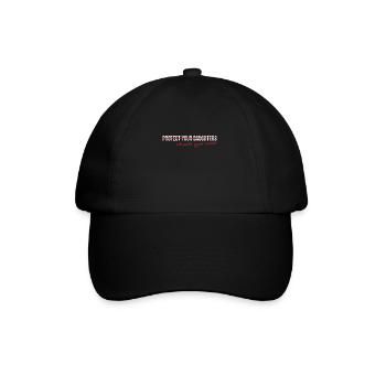 Educate Your Sons Strong Female Lead Quote - Baseball Cap - black/black - Front
