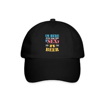 Je suis juste ici / Dicton de genre - Casquette classique - noir/noir - Devant