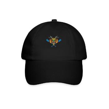 Cerf-volant et pagaie dragon bateau course pagayeur - Casquette classique - noir/noir - Devant