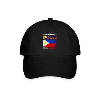 J’apprends le tagalog / Philippines, philippin - Casquette classique - noir/noir - Devant