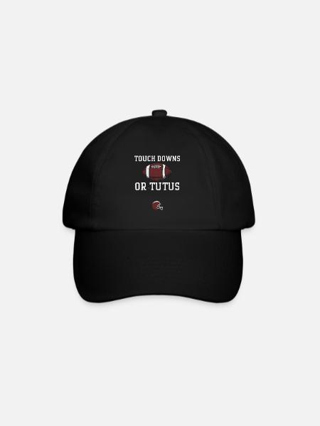 Touch Downs Or Tutus - Football - Baseballkappe - Schwarz/Schwarz