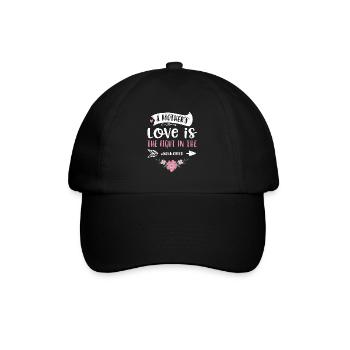 A mother's love is the light in... - Baseball Cap - black/black - Front