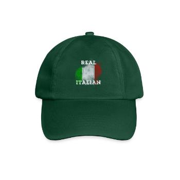 Italien T-Shirt Flagge Urlaub Sommer Palme - Baseballkappe - Flaschengrün - Vorne