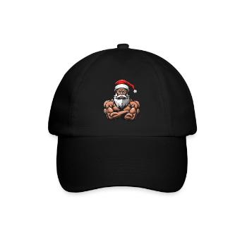Père Noël Muscles Musculation - Casquette classique - noir/noir - Devant