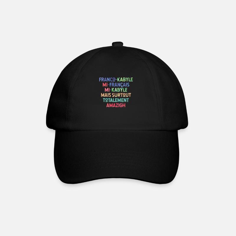 Franco-Kabyle - Casquette classique - noir/noir